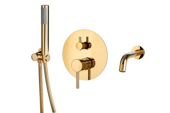 Grifo de bañera empotrado ROSA S-1096G dorado