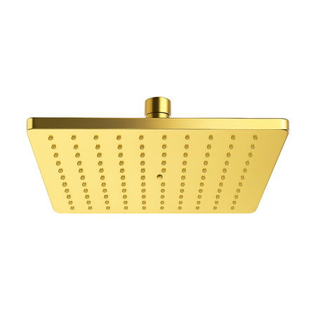 Cabezal de ducha cuadrado 20x20 cm S-168G dorado