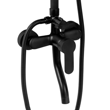 CONJUNTO DE DUCHA EXTERIOR VALERIA S-1200B NEGRO