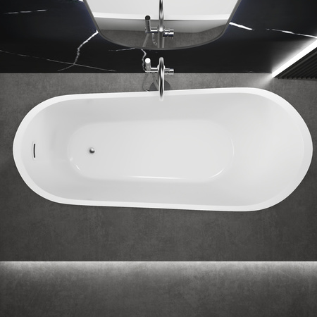 BAÑERA EXENTA ACRÍLICA ALLISON 170×75×72 BLANCA