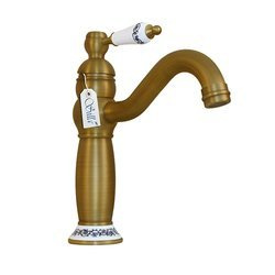 GRIFO DE LAVABO PALOMA DE PIE RETRO S-1109V ORO VIEJO