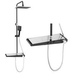 CONJUNTO DE DUCHA EXTERIOR LIVIA S-1206BC NEGRO/CROMADO