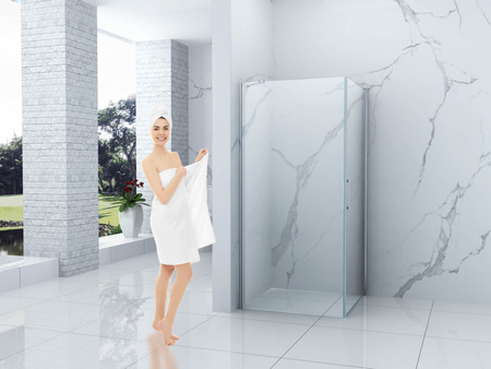 CABINA DE DUCHA FRANKLIN CUADRADA TRANSPARENTE - 90X90X190 CROMO