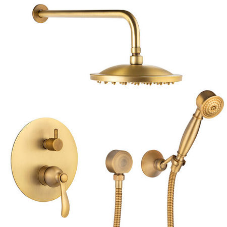 CONJUNTO DE DUCHA EMPOTRADO RETRO S-1174V ORO VIEJO