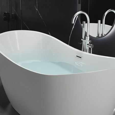 BAÑERA EXENTA ACRÍLICA GRACE 150×75×72 BLANCA