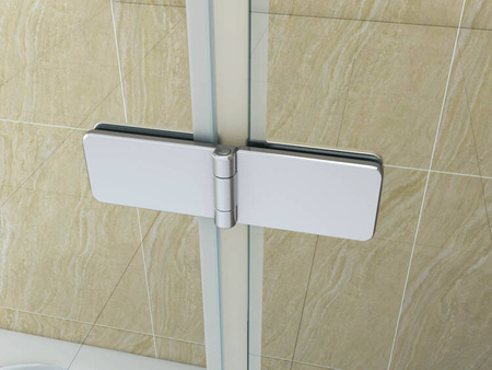 MAMPARA DE BAÑO MARION DE 2 HOJAS 100x140 MÓVIL CROMO