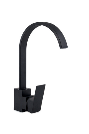 GRIFO DE LAVABO PURO ALTO GIRATORIO S-1004B NEGRO
