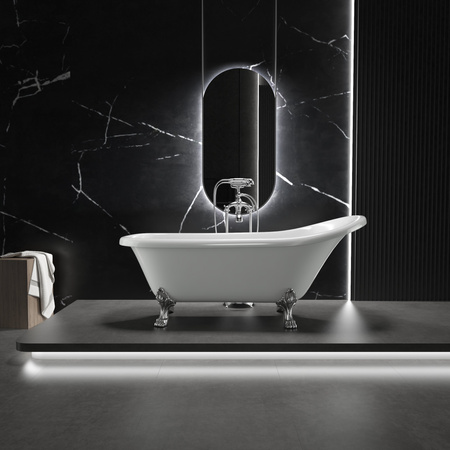 BAÑERA EXENTA ISABEL DE ACRÍLICO 150×75×72 BLANCA