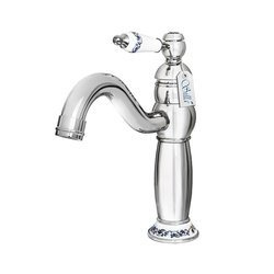 GRIFO DE LAVABO PALOMA DE PIE RETRO S-1109 CROMO