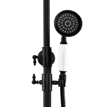 CONJUNTO DE DUCHA EXTERIOR RETRO MATILDA S-1201B NEGRO
