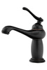 GRIFO DE LAVABO LORENZA DE PIE BAJO RETRO S-1155BV NEGRO