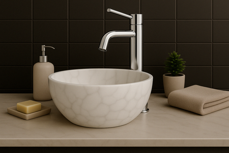 GRIFO DE LAVABO SENTINI ALTO S-2003D CROMO