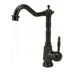 GRIFO DE LAVABO ESTELA ALTO GIRATORIO RETRO S-1087 NEGRO