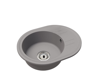 Fregadero Cocina Negro Jaspeado 37,5x37,5cm, Fregadero Granito 1 Seno + Sifón