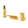 GRIFO DE BAÑERA CASCADE DE 3 AGUJEROS S-1006G V4 DORADO