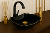 GRIFO DE LAVABO PURO ALTO GIRATORIO S-1004B NEGRO