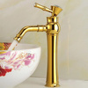 GRIFO DE LAVABO CRYSTAL ALTO S-1138G DORADO