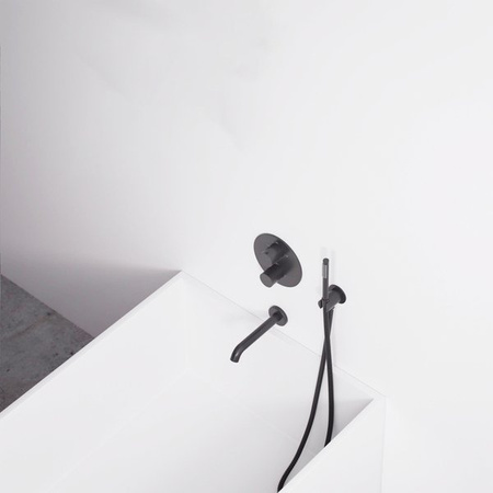 GRIFO DE BAÑERA EMPOTRADO MERA S-1096B NEGRO MATE