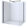MAMPARA DE DUCHA PALMER WALK-IN DOUBLE DE 2 PARTES 90x200 80x200 TRANSPARENTE NEGRA