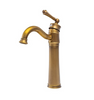 GRIFO DE LAVABO ADELITA ALTO RETRO S-1088V ORO ANTIGUO