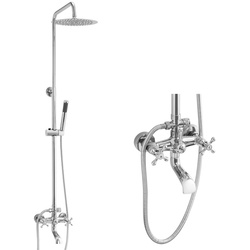 CONJUNTO DE DUCHA EXTERIOR RETRO CAMILLA S-1197 CROMO