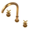 GRIFO DE LAVABO VERANNI DE 3 AGUJEROS SEM-1106V ORO ANTIGUO