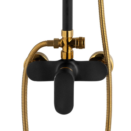 CONJUNTO DE DUCHA MARTINA EXTERIOR S-1190BG NEGRO/DORADO