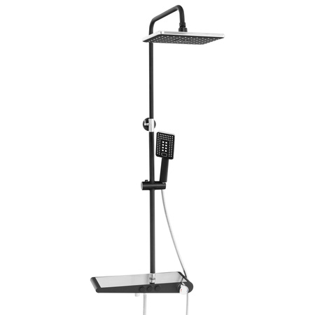 CONJUNTO DE DUCHA EXTERIOR LIVIA S-1206BC NEGRO/CROMADO