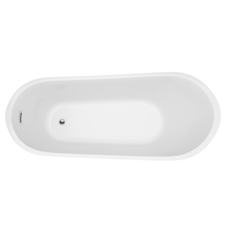 BAÑERA EXENTA ACRÍLICA ALLISON 170×75×72 BLANCA