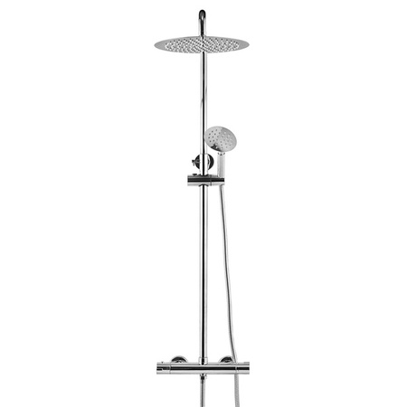 CONJUNTO DE DUCHA SENTINI EXTERNO CON TERMOSTATO S-1170 CROMO