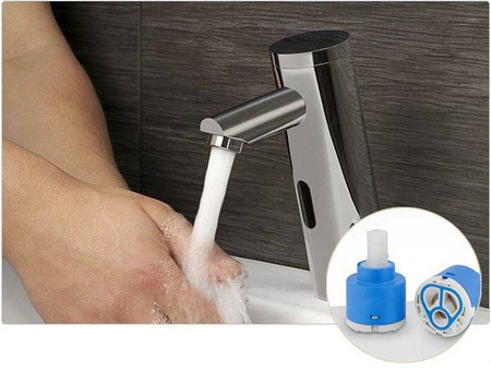 GRIFO DE LAVABO SIN CONTACTO CON SENSOR S-1016 CROMO