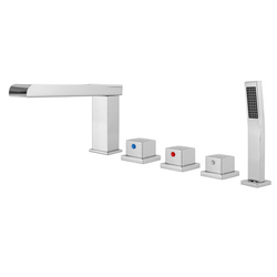 GRIFO DE BAÑERA DE 5 AGUJEROS S-1213 CROMO