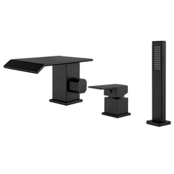 GRIFO DE BAÑERA DE 3 AGUJEROS S-1215B NEGRO