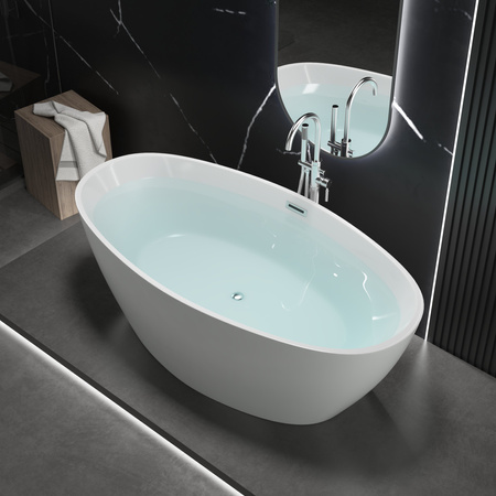 BAÑERA EXENTA SKYLER 180×80×58 BLANCA