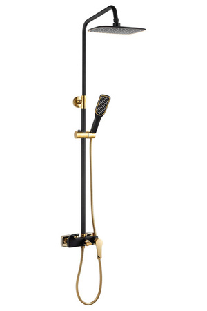 CONJUNTO DE DUCHA GIO EXTERIOR S-1157 NEGRO / DORADO