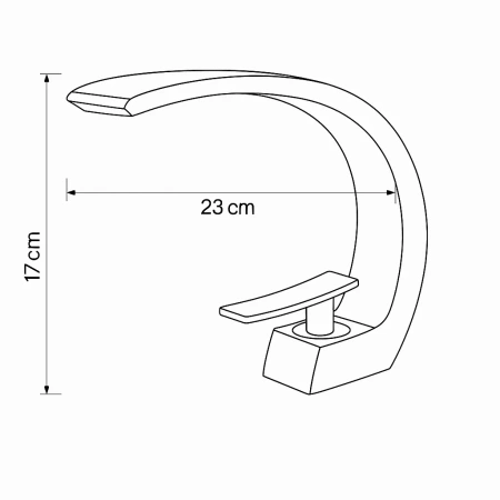 GRIFO DE LAVABO MOON DE PIE S-1080 CROMADO