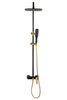 CONJUNTO DE DUCHA GIO EXTERIOR S-1157 NEGRO / DORADO