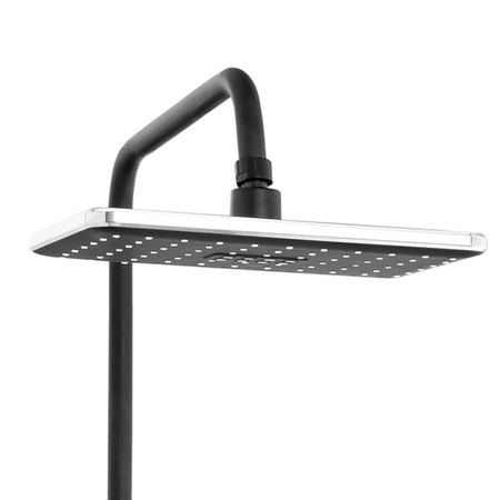 CONJUNTO DE DUCHA EXTERIOR ELENA S-1207BC NEGRO/CROMO