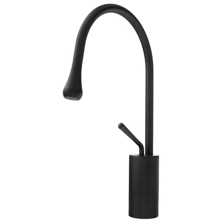 GRIFO DE LAVABO LUCA DE PIE GIRATORIO S-1192B NEGRO