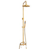 CONJUNTO DE DUCHA EXTERIOR RETRO PALOMA S-1198G DORADO