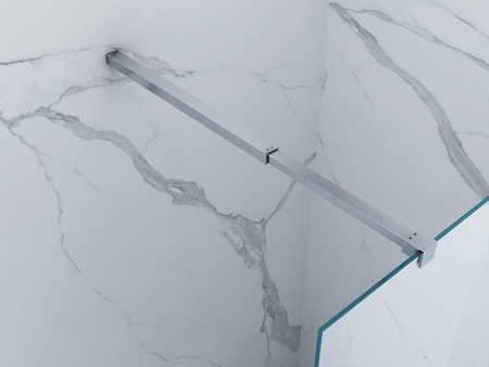 MAMPARA DE DUCHA WALK-IN DE 2 PARTES 60x40x200 TRANSPARENTE CROMO