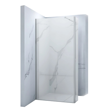 MAMPARA DE DUCHA WALK-IN DE 2 PARTES 120x30x200 TRANSPARENTE CROMO