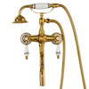 Grifo de bañera de pared Paloma Retro S-1184G dorado