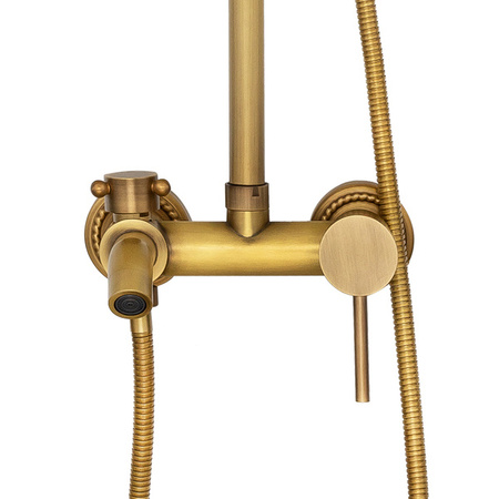 CONJUNTO DE DUCHA RETRO SENTINI EXTERNO S-1188V ORO VIEJO