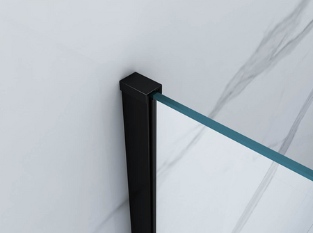 MAMPARA DE DUCHA PALMER WALK-IN DOUBLE DE 2 PARTES 90x200 90x200 TRANSPARENTE NEGRA