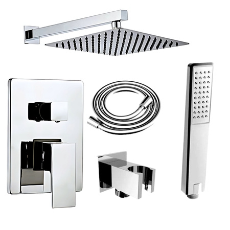 CONJUNTO DE DUCHA EMPOTRADO BASILIO S-1103 V2 CROMO