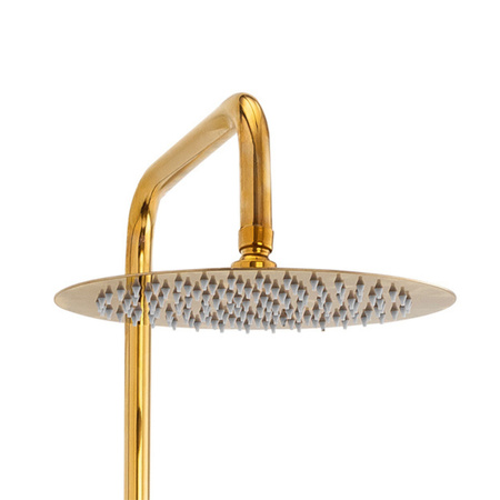 CONJUNTO DE DUCHA EXTERIOR RETRO PALOMA S-1198V ORO ANTIGUO