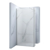 MAMPARA DE DUCHA WALK-IN DE 2 PARTES 60x50x200 TRANSPARENTE CROMO