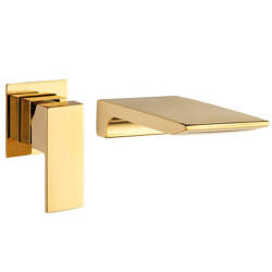 GRIFO DE LAVABO EMPOTRADO CUBO S-1173G DORADO