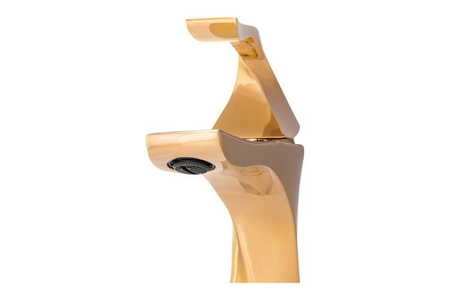 GRIFO DE LAVABO ALBA DE PIE BAJO S-1142G DORADO